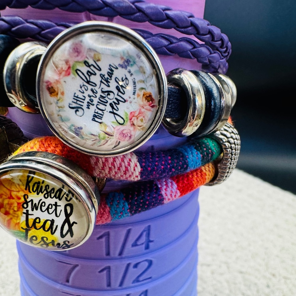 Button Pendant Bracelet Bundle Set - image 3